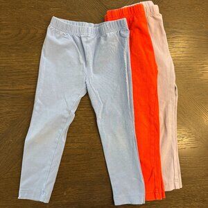 Hanna Andersson Leggings, Set of 3, Size 3T/90cm